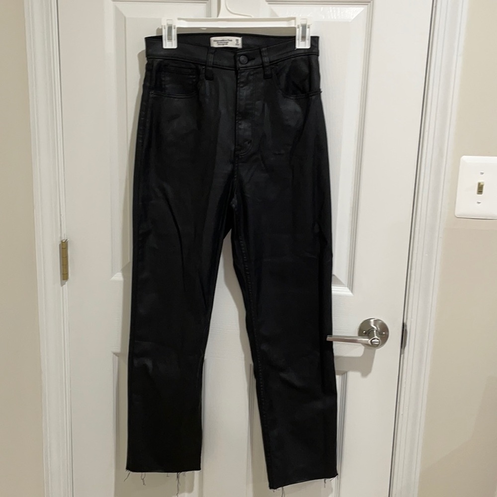 Abercrombie Curve Love Faux Leather Pants